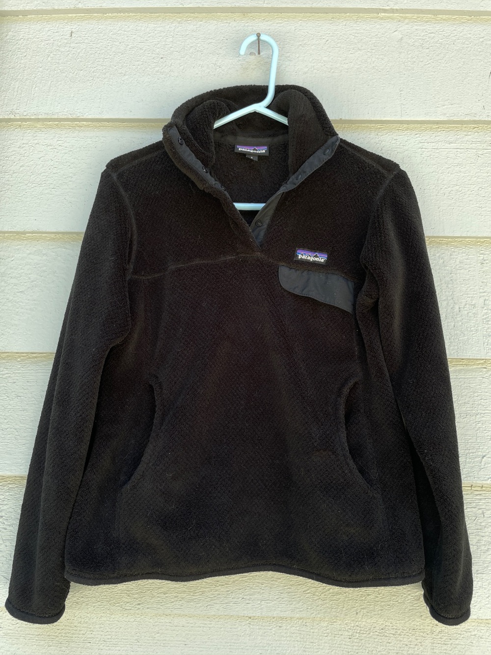 Patagonia Re-tool Snap-T Pullover Fleece, Women’s Small, Black